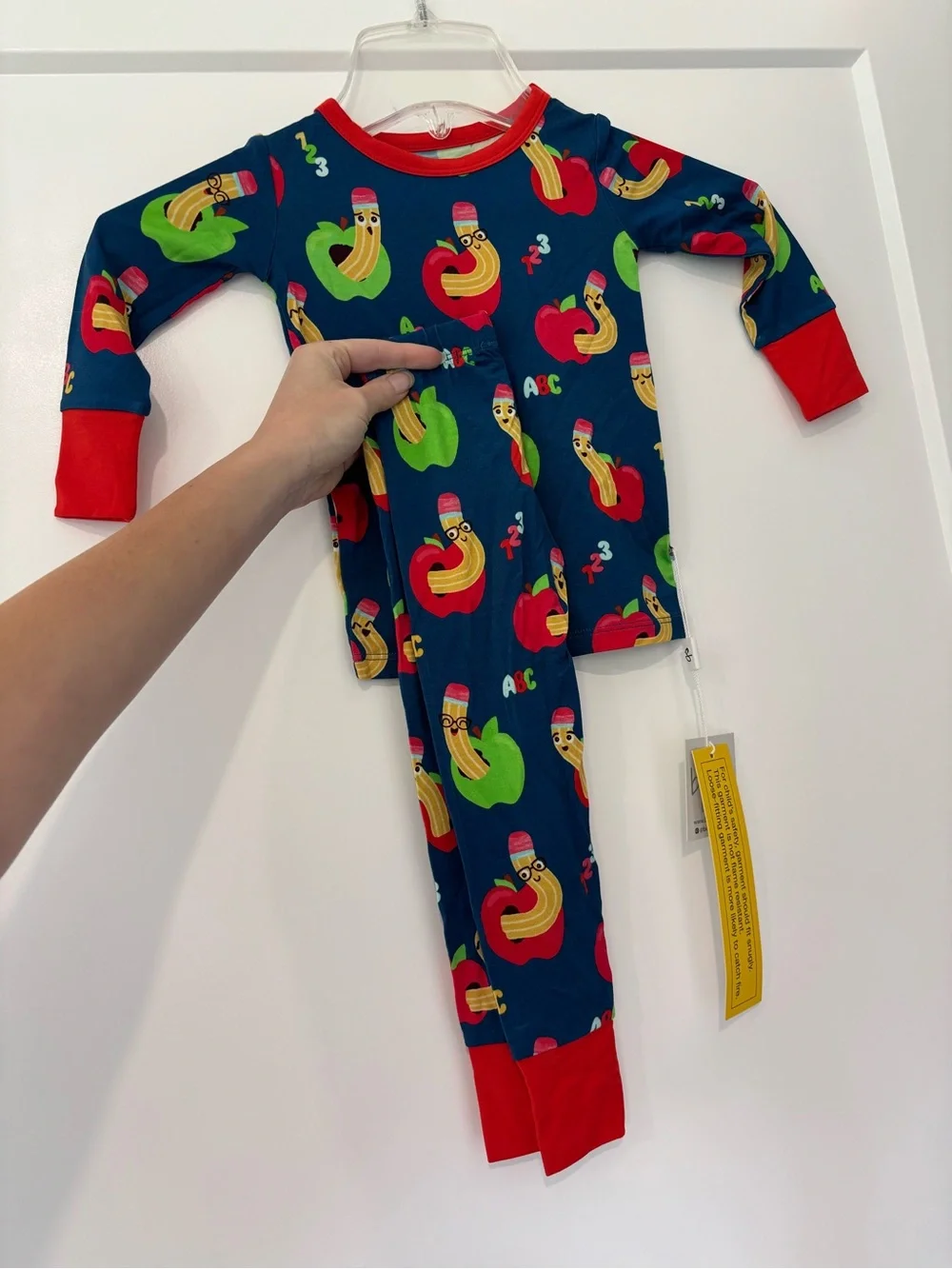 Birdie Bean William Back To School 2 Piece Long Sleeve Pajama Set 12/18 mo